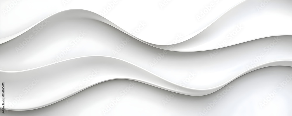 Obraz premium Elegant Curving Lines Wallpaper Design - Modern Minimalist Seamless Pattern with Calming Hues and Polished Texture for Sophisticated Interiors and Stylish Decor