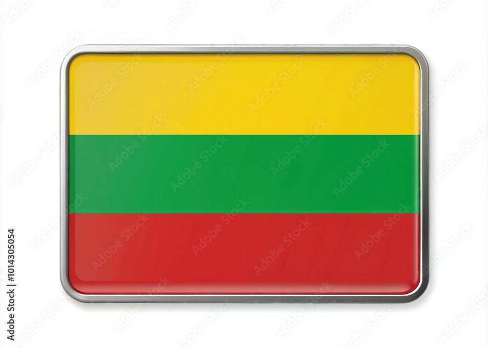 Lithuania Flag Badge Minimalist Design for Creative Projects and Backgrounds Lithuania Flag Badge Minimalist Design for Creative Projects and Backgrounds