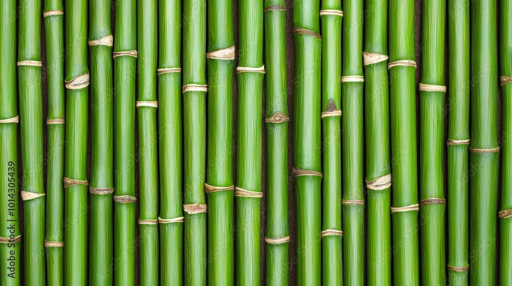 Green Bamboo Sticks Natural Texture Pattern Background Green Bamboo Sticks Natural Texture Pattern Background