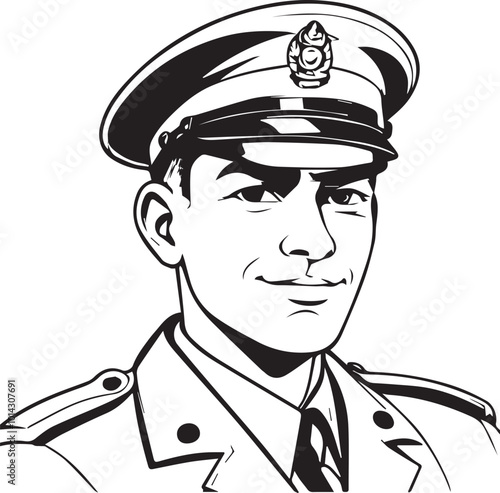Cartoon character drawing of a repairman