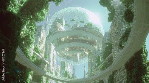 Futuristic Space Megastructure - A Ray Tracing Space Colonization Masterpiece