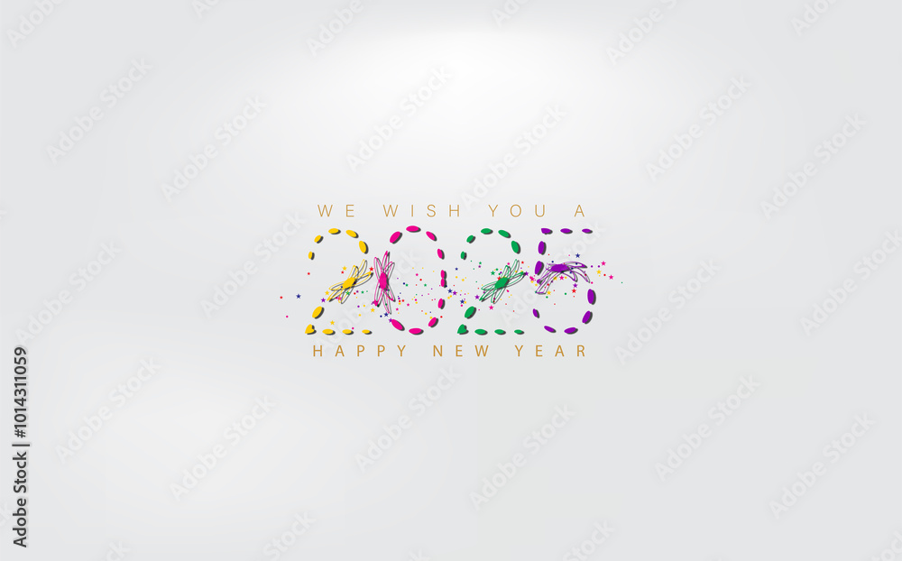 Colorful wallpaper celebrating Happy New Year 2025, featuring vibrant designs and festive elements for a joyful atmosphere Colorful wallpaper celebrating Happy New Year 2025, featuring vibrant designs and festive elements for a joyful atmosphere