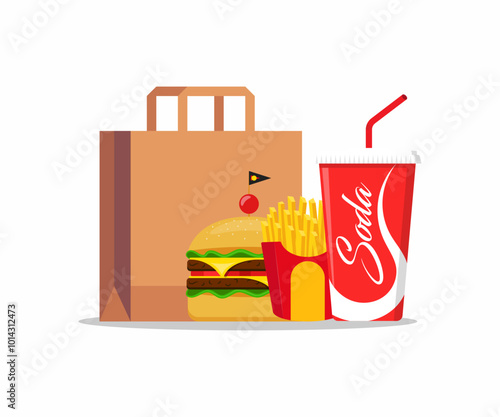 Online order food delivery logo icon concept Online delivery service concept order tracking 