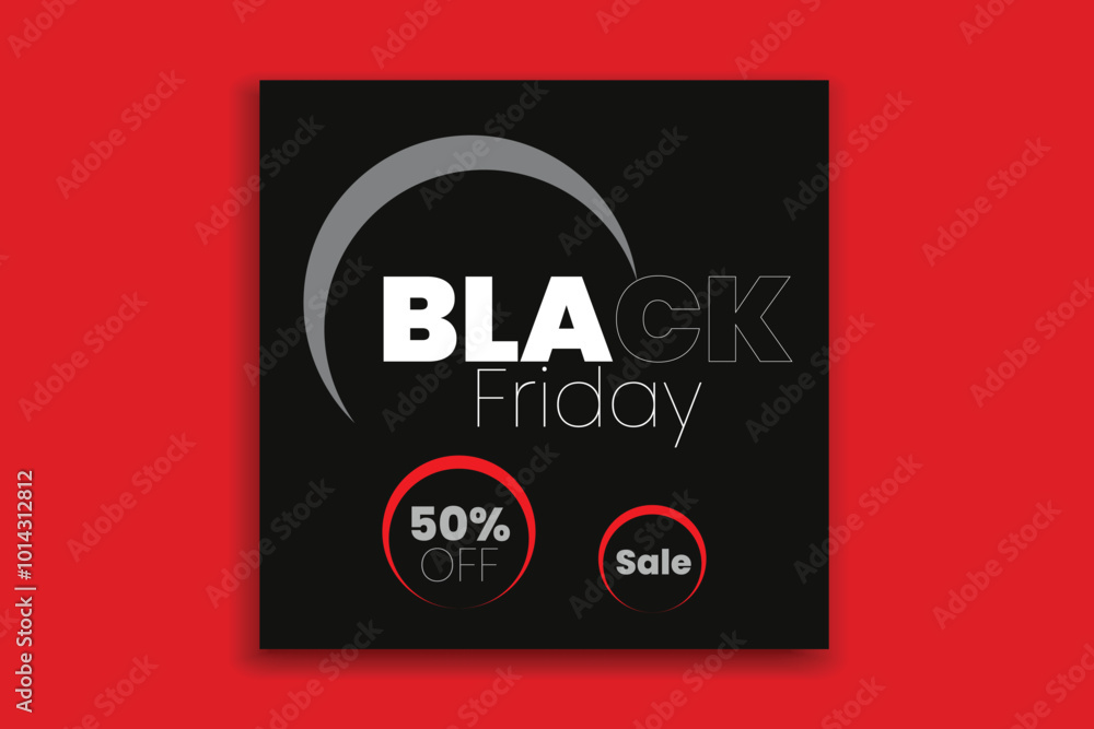 Black Friday social media template banner design Black Friday social media template banner design
