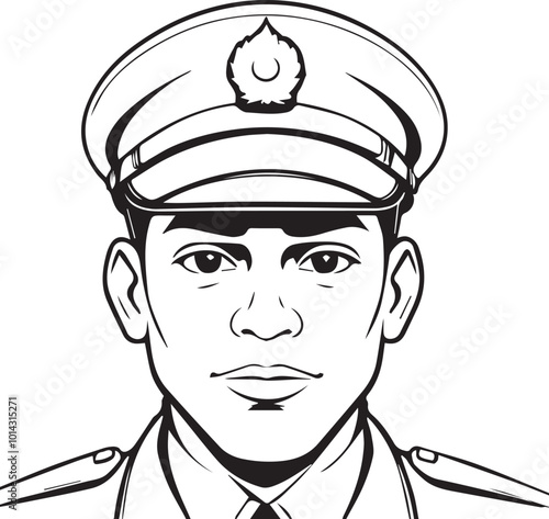 Cartoon character drawing of a repairman