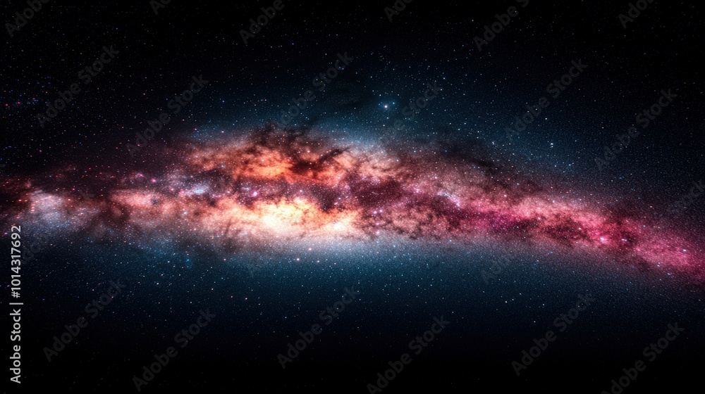 Fototapeta premium Cosmic Galaxy Milky Way Night Sky Stars Astronomy Space Background