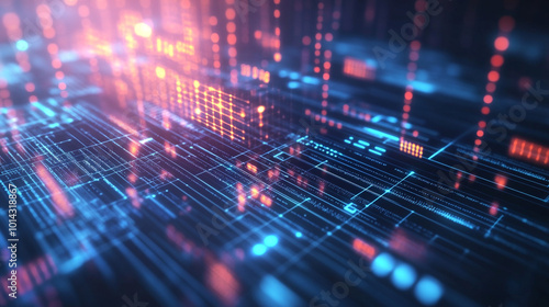 Abstract digital background with technology circuit board texture. Explore the applications of edge computing in enhancing IT services and reducing latency.