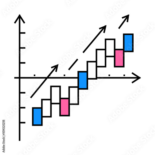 improvement business strategy line icon vector. improvement business strategy sign. isolated symbol illustration