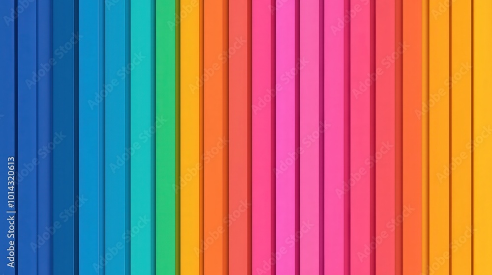 Obraz premium Colorful Vertical Stripes Abstract Background Rainbow Gradient Pattern