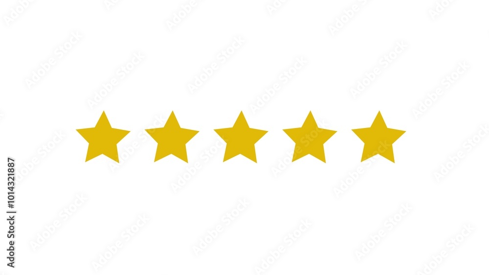 Five stars icon Vector. Five stars customer product rating review flat icon Five stars icon Vector. Five stars customer product rating review flat icon