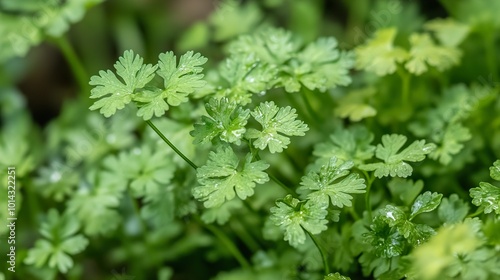 Close-Up of Fresh Green Leaves in a Garden