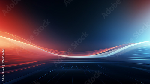 Blue purple gradient abstract background, wavy blurred technology background design, lustration showing moving abstract energy environment background