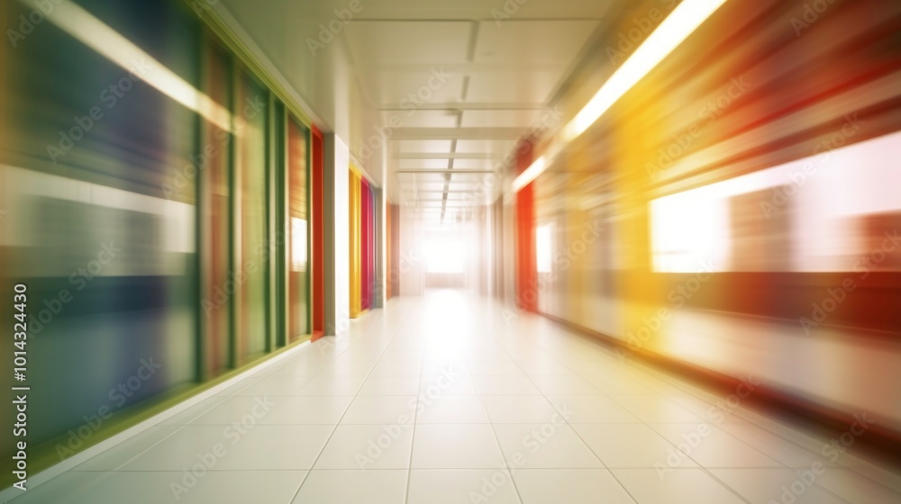 Fototapeta premium Motion Blur Corridor