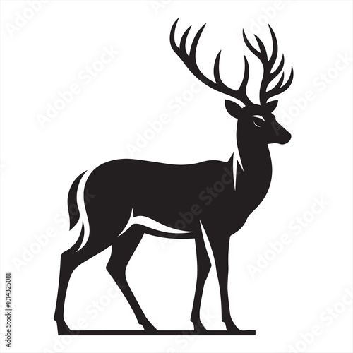 deer silhouette vector