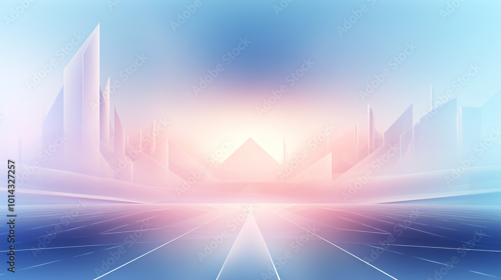 abstract blue background with rays.