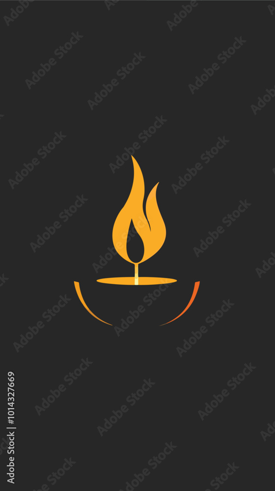 Flat lay Vector Candle oil lamp logo in black. Diwali lamp icons Happy Diwali, Happy Diwali celebration Flat lay Vector Candle oil lamp logo in black. Diwali lamp icons Happy Diwali, Happy Diwali celebration