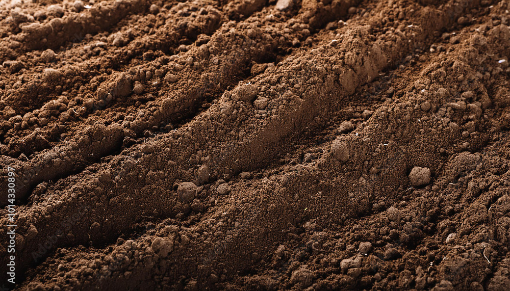 Textured fertile soil as background. Gardening season Textured fertile soil as background. Gardening season