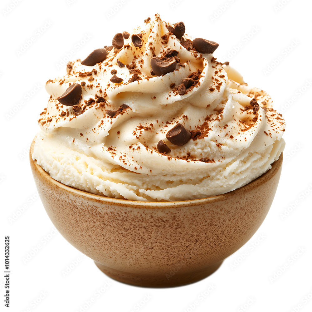 Creamy Tiramisu Dessert in Elegant Bowl Creamy Tiramisu Dessert in Elegant Bowl