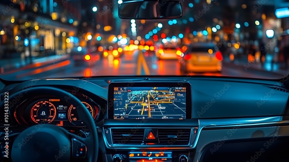 Modern car equipped with collision avoidance sensors, highlighting cutting-edge safety features Modern car equipped with collision avoidance sensors, highlighting cutting-edge safety features