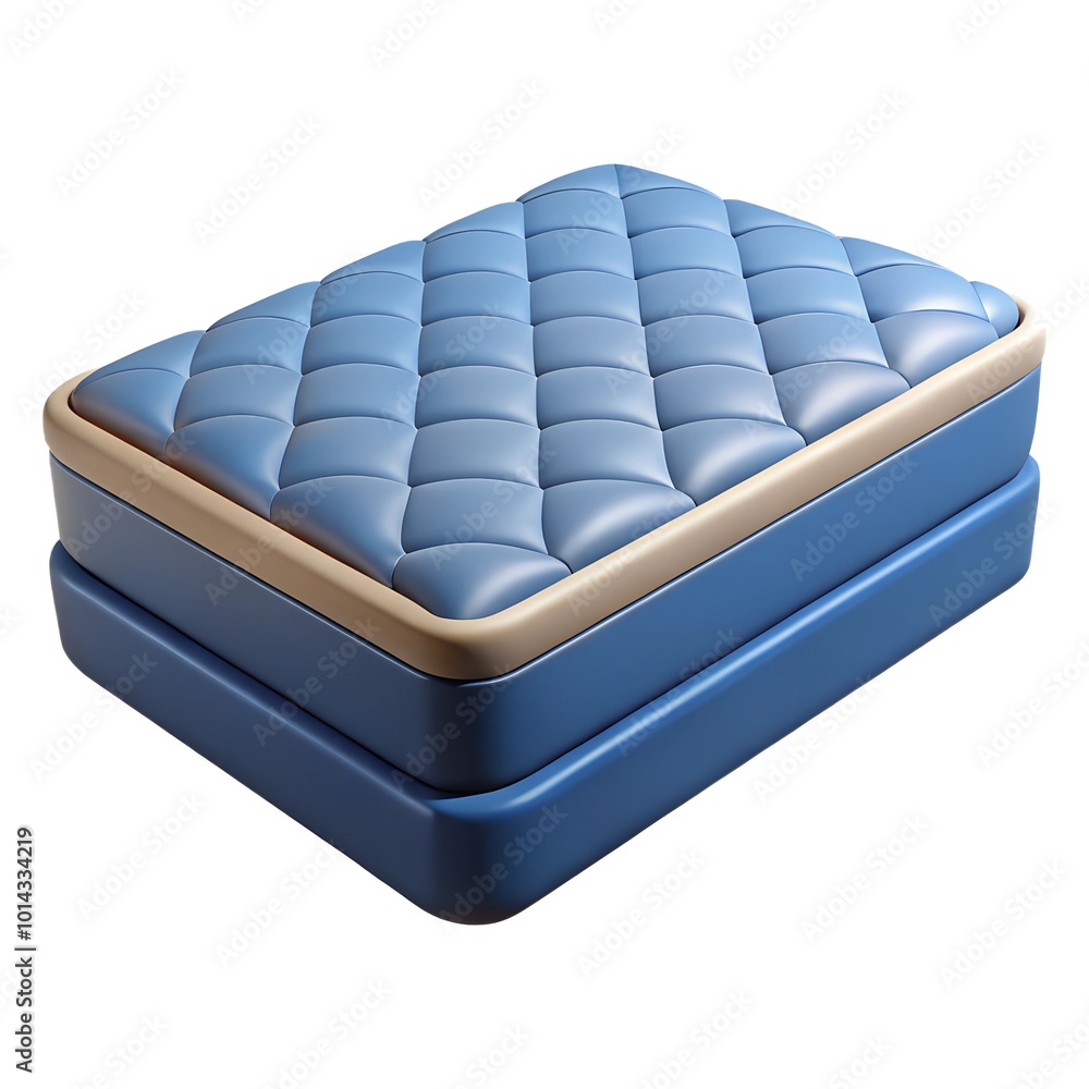 Fototapeta premium Mattress 3D render icon isolated on white background