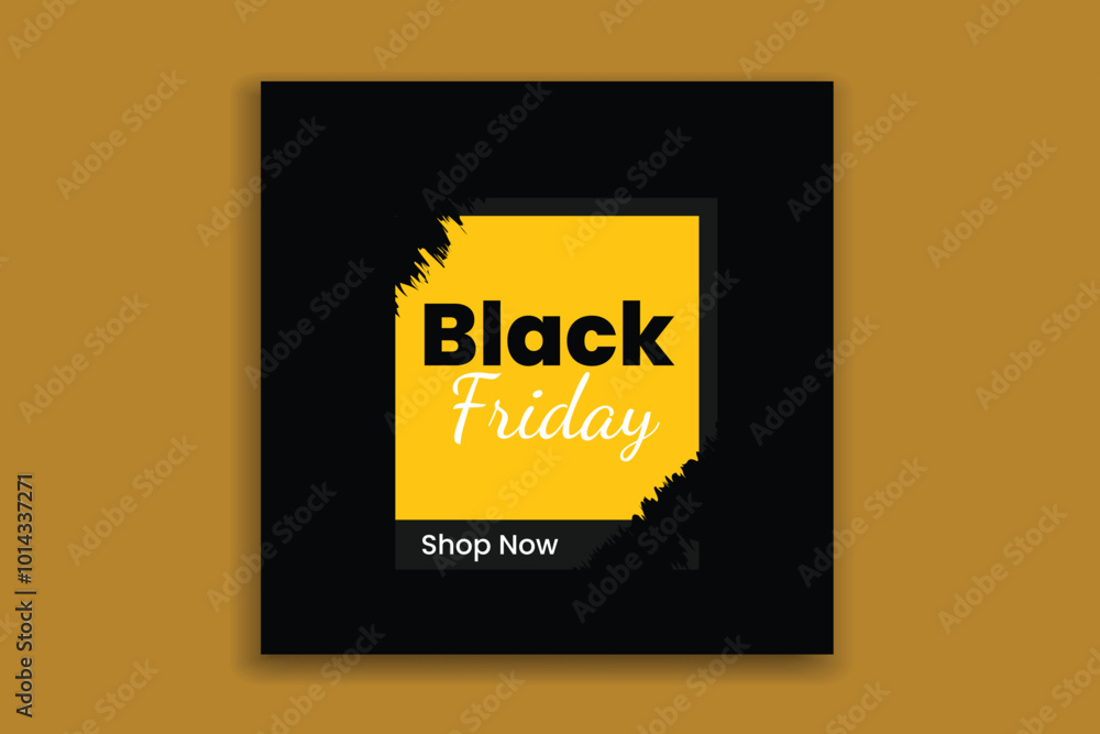 New Black Friday sale social media template banner design New Black Friday sale social media template banner design