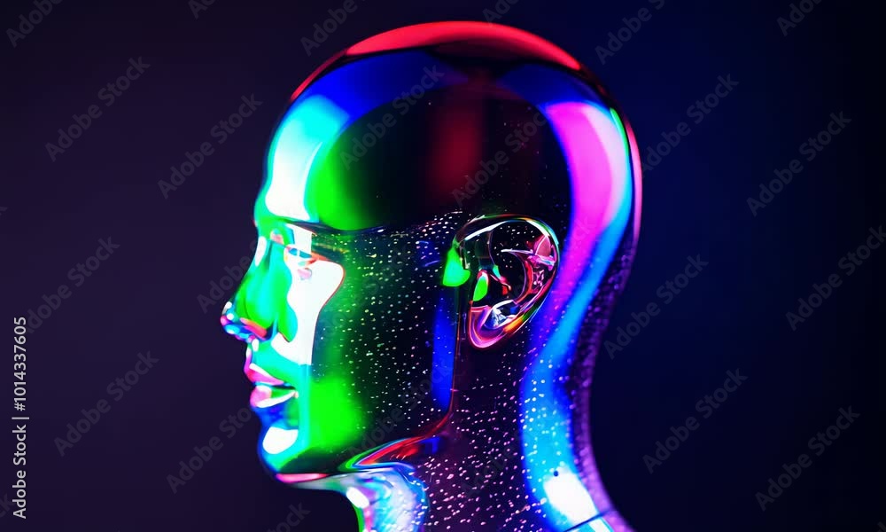 Create surreal abstract image of human head. Create surreal abstract image of human head.