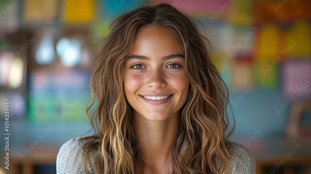 a person smiling at camera
a person smiling at camera