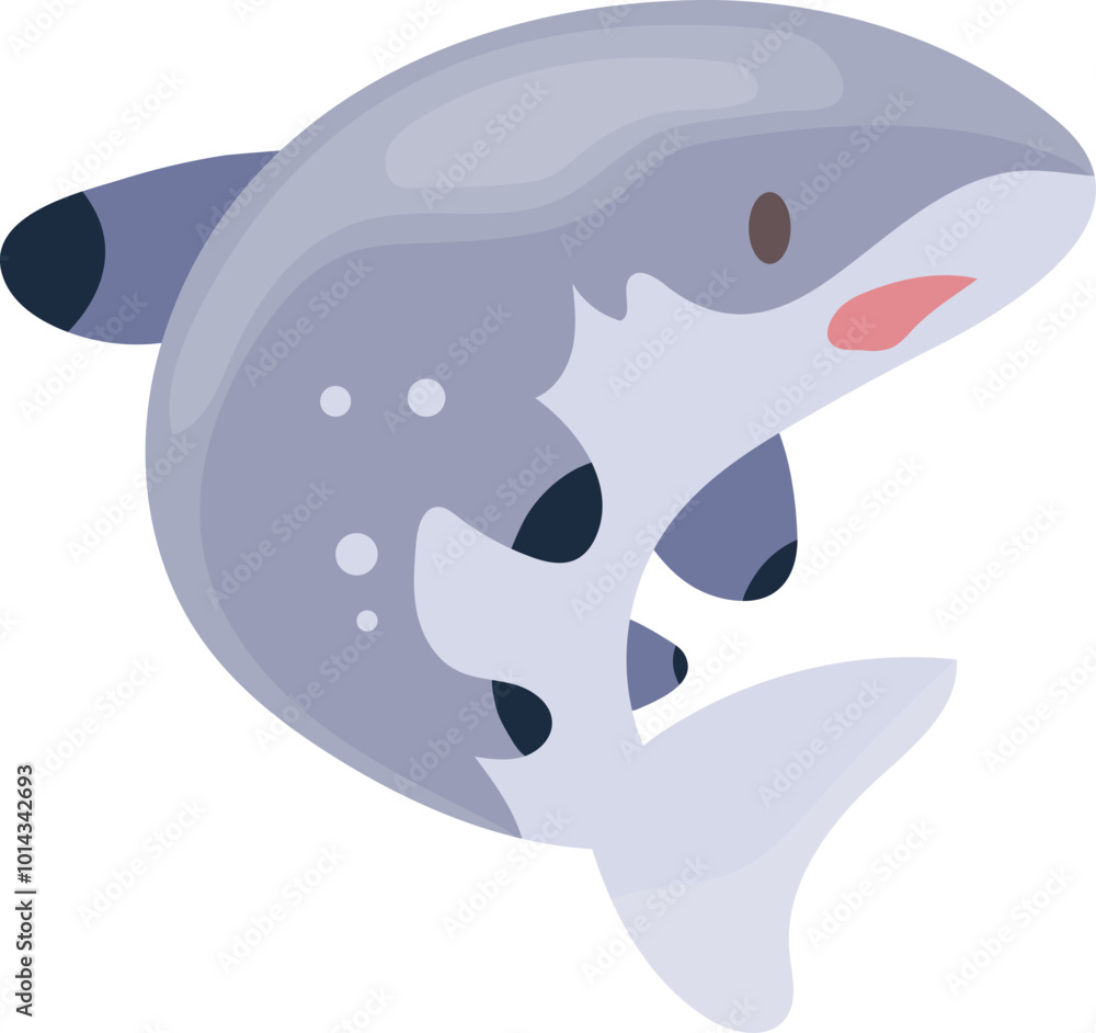 Obraz premium Blacktip shark illustration