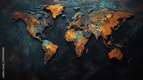 world map abstract pattern background
