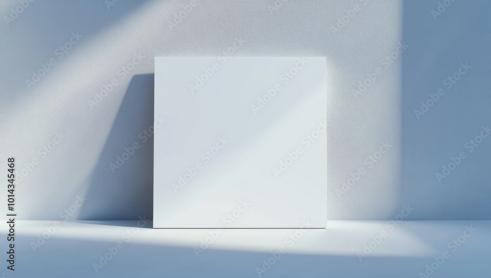 blank white sign board mockup on light studio background blank white sign board mockup on light studio background