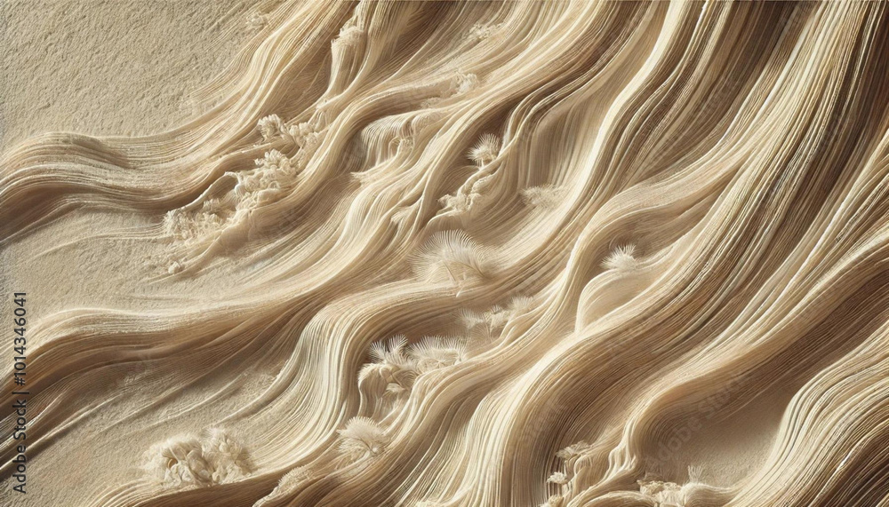 Obraz premium 白の糸のテクスチャ背景