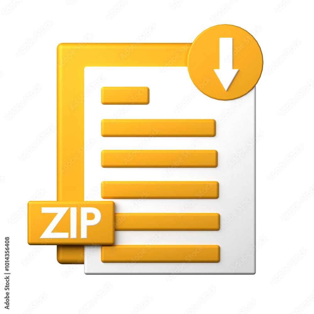 Zip Download icon isolated on the white background Zip Download icon isolated on the white background