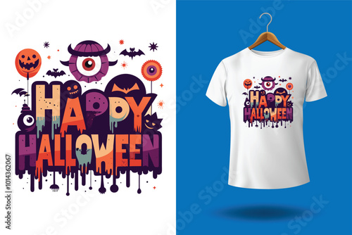 Happy Halloween custom t shirt design