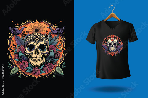 Happy Halloween custom t shirt design