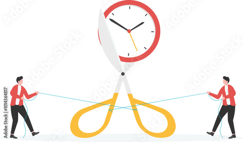 Time allocation, manage limited time to optimize outcome, project management or efficiency and productivity concept,

