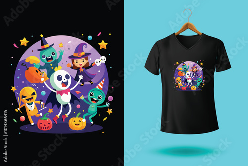 Happy Halloween custom t shirt design