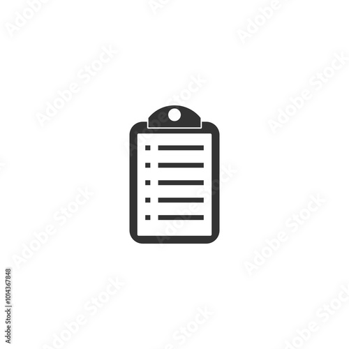 Checklist icon isolated on transparent background