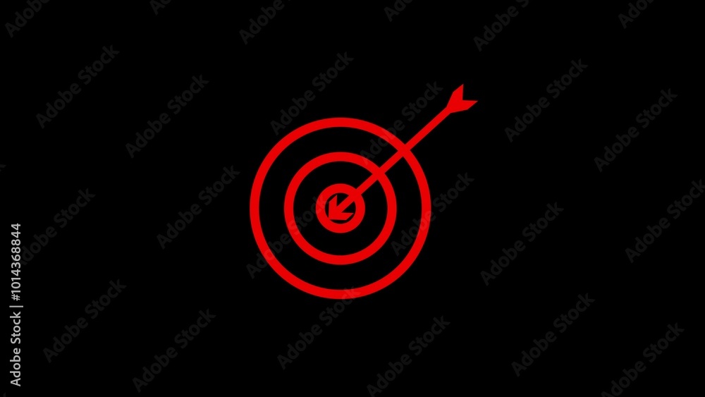 Target Icon in trendy flat style isolated on background. Target Icon in trendy flat style isolated on background.