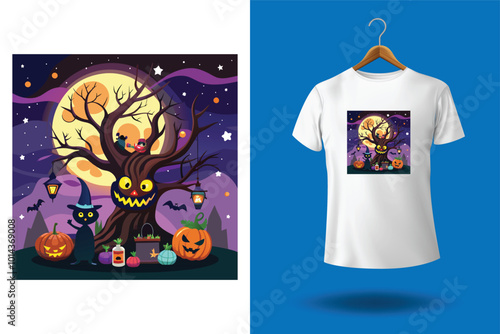 Happy Halloween custom t shirt design