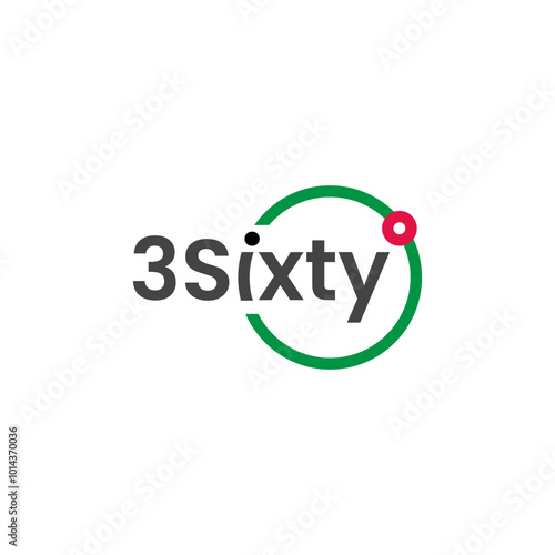 360 Logo with the circle in green and dot orbit in red with letter i is part of the circle orbit
