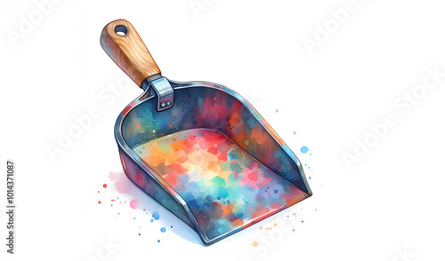    Watercolora  a colorful dustpan



 photo