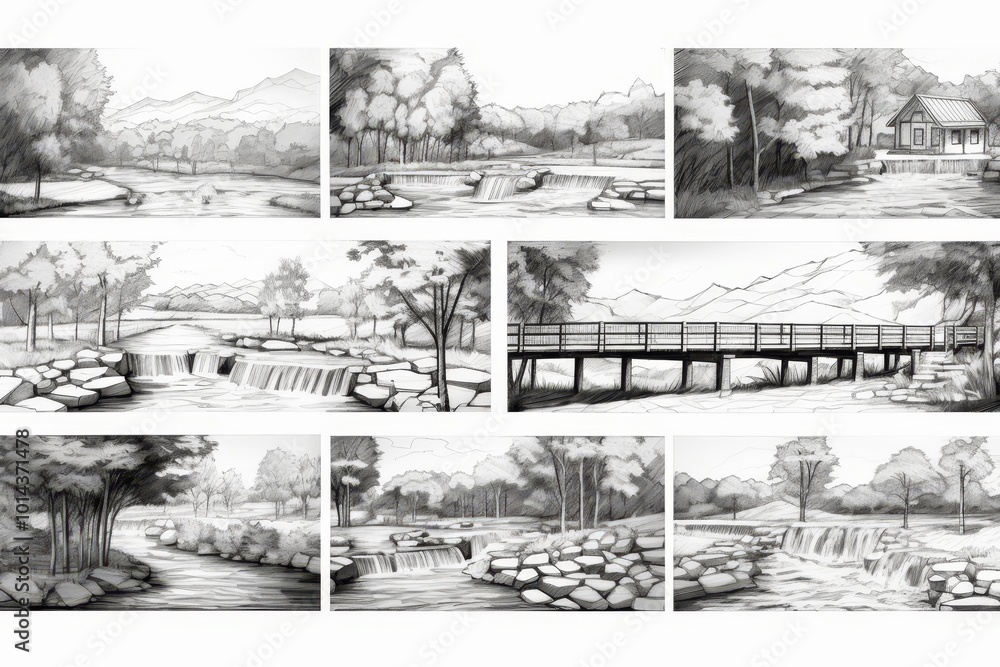 Streamlined project workflow from concept and sketch to final drawing ...