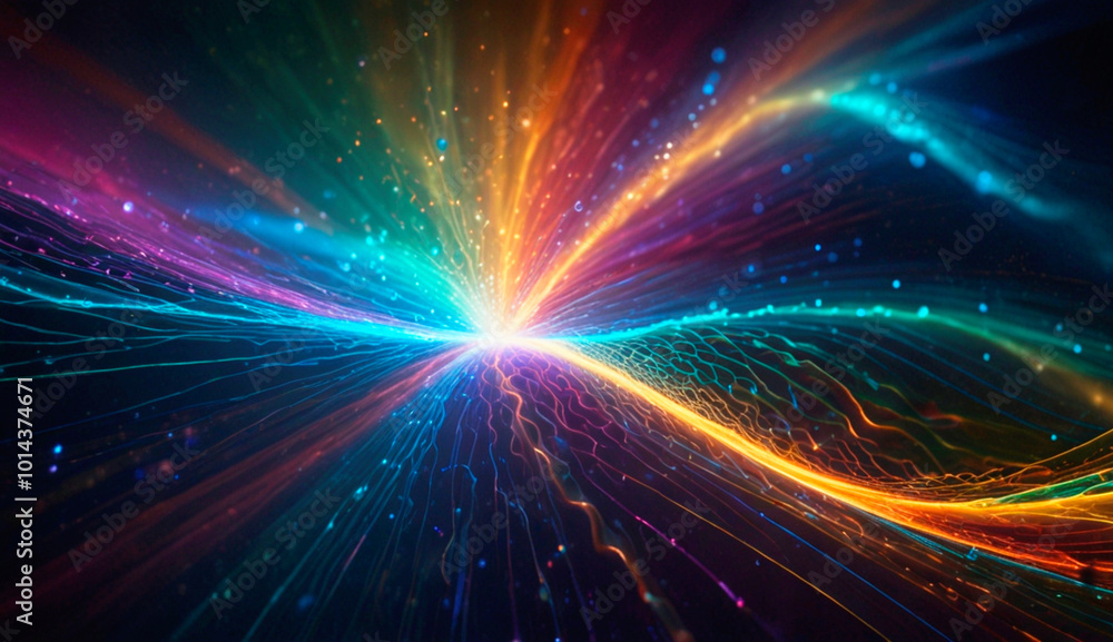 colored light Generative AI colored light Generative AI