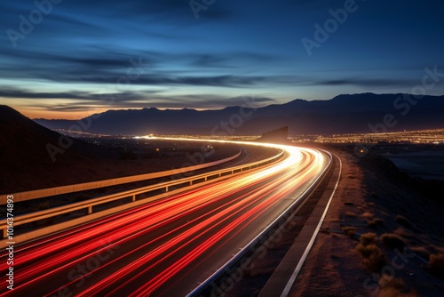 highway long exposure style image