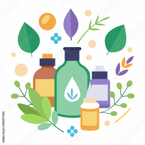 bottle and pills