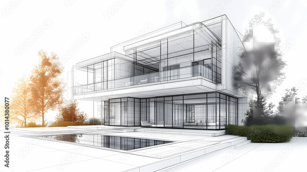 Continuous line simple house. One line illustration of housing,real estate,property. Single line vector illustration. Continuous line simple house. One line illustration of housing,real estate,property. Single line vector illustration.