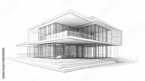 Continuous line simple house. One line illustration of housing,real estate,property. Single line vector illustration.