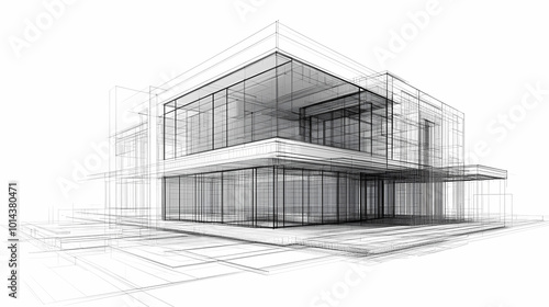 Continuous line simple house. One line illustration of housing,real estate,property. Single line vector illustration.