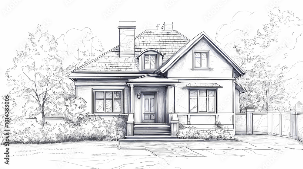 Continuous line simple house. One line illustration of housing,real estate,property. Single line vector illustration. Continuous line simple house. One line illustration of housing,real estate,property. Single line vector illustration.