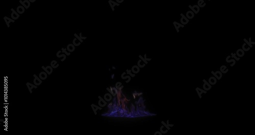 Dual color tone fire Full HD VFX